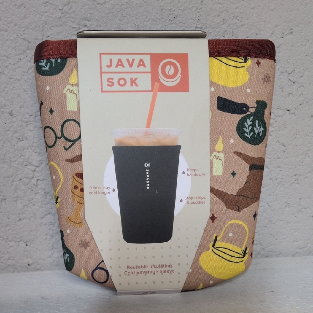 Java Sok Insulating Beverage Sleeve Harry Potter Theme NWT Size Medium